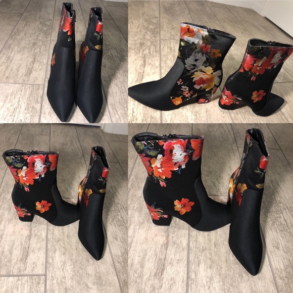 Mackin J Floral Satin Booties - Picture 5 of 5